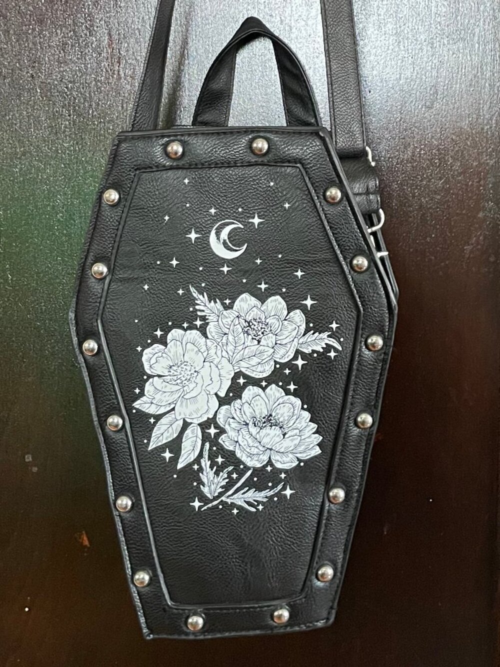 Coffin mini backpack/crossbody bag